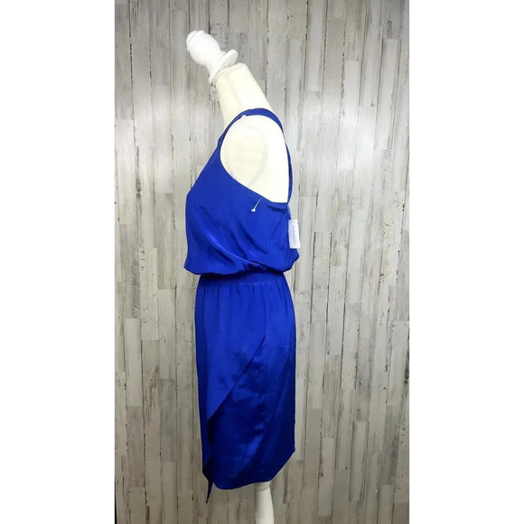 NWT Banana Republic Women's Asymmetrical Hi-Low‎ Dress Blue Sleeveless Size 0 - Picture 3 of 7